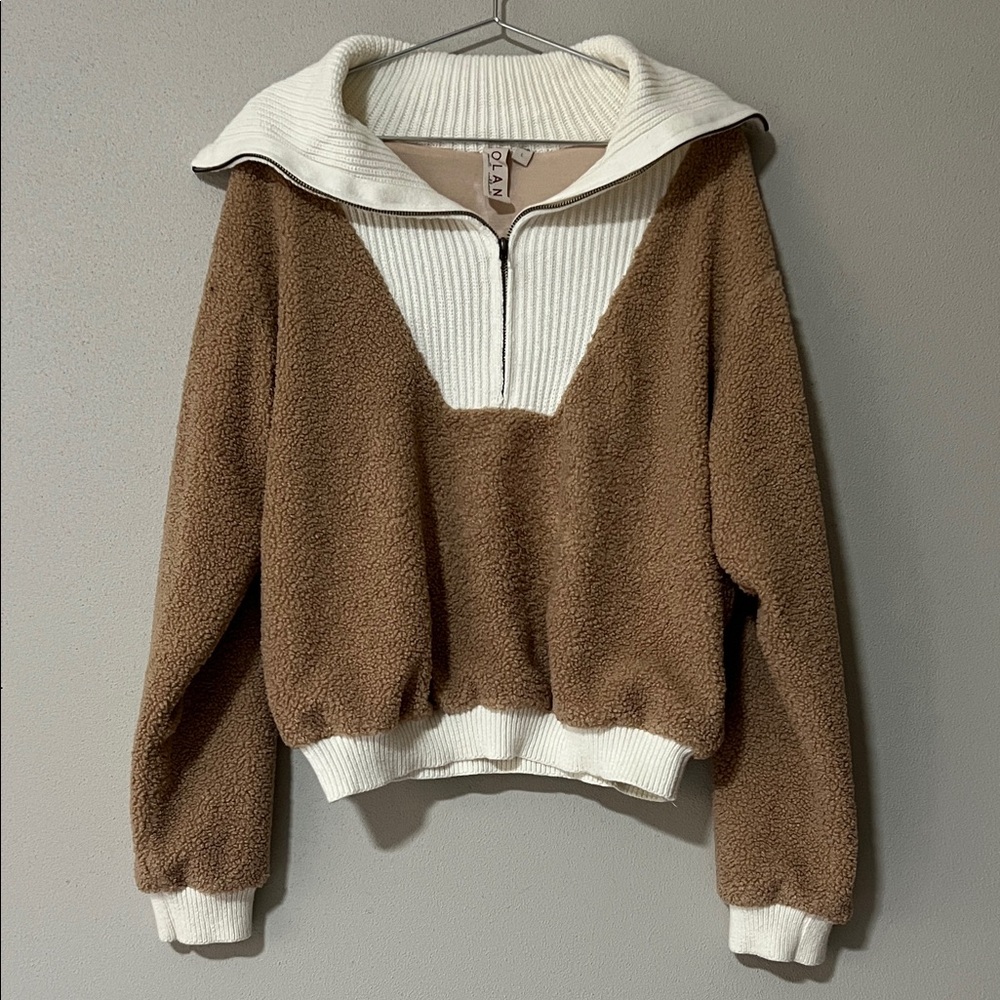 DOLAN Left Coast Sherpa Quarter-Zip Pullover